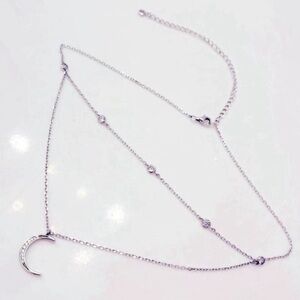 Moon and stars necklace